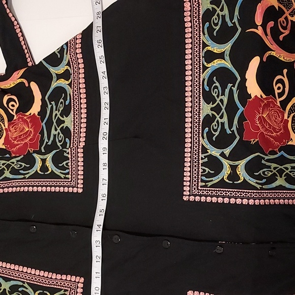 Reborn Plus Size 2X Boho Button Down Maxi Dress - Picture 10 of 11